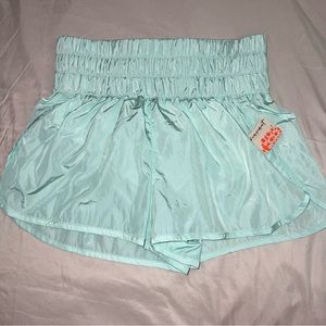 NWT Free people the way home shorts size Large, washed blue, sold out color